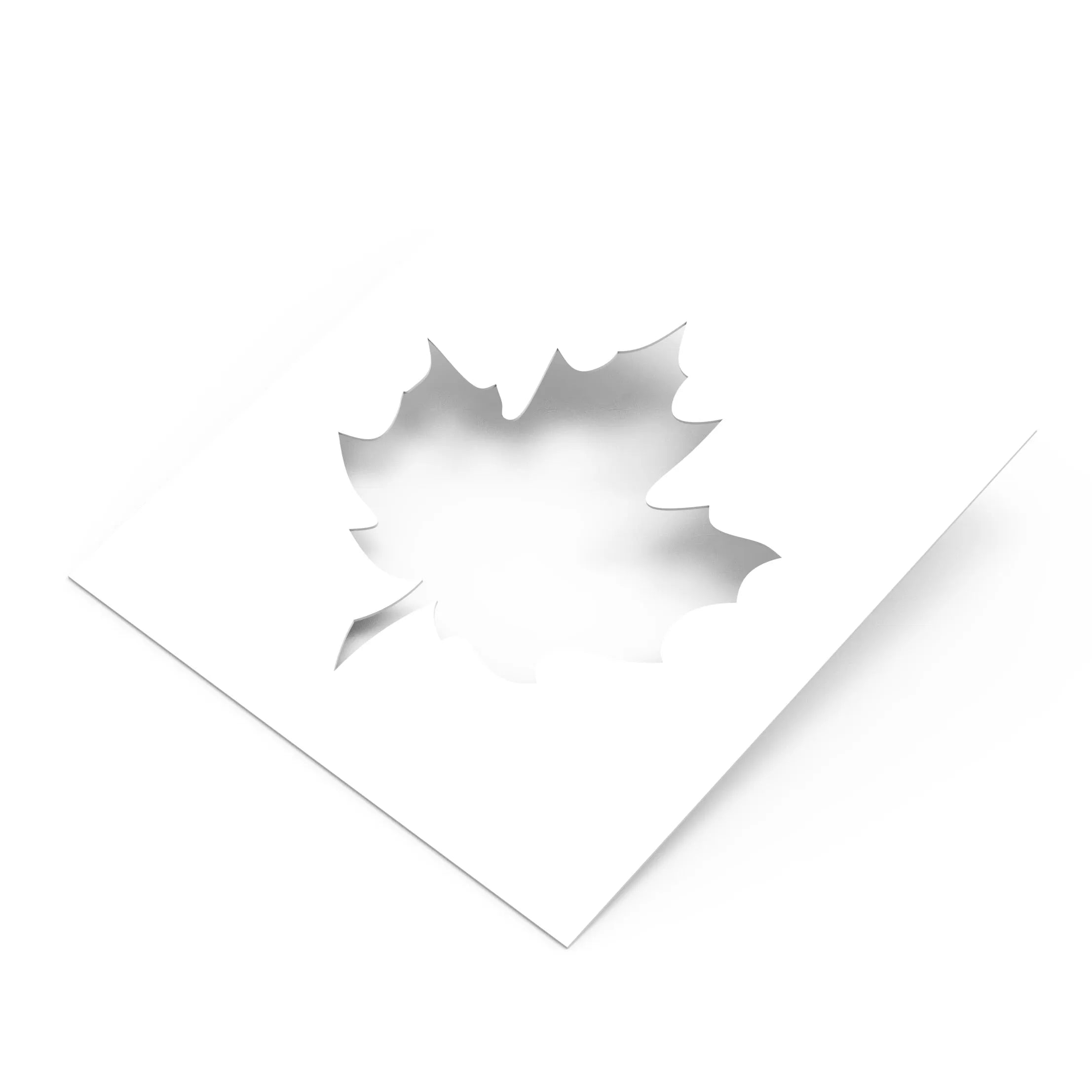 Visualisation 3D du chablon érable, outil de pâtisserie pour décors détaillés, diametre 90mm, autre angle