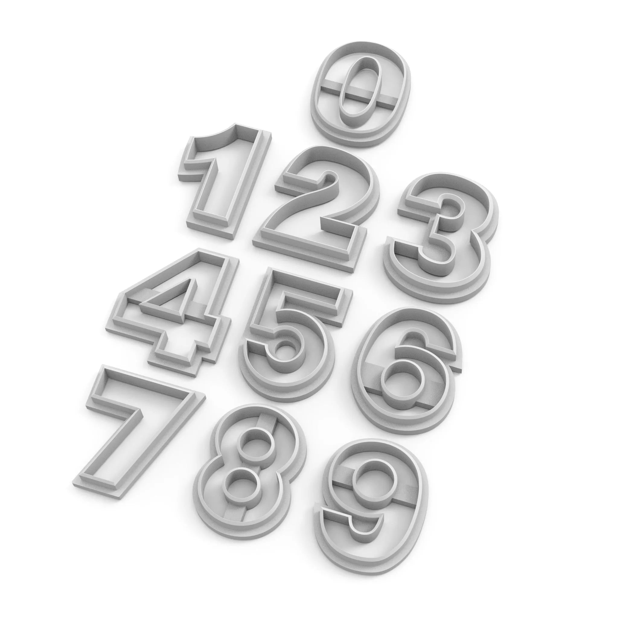 Cutter Number Cookie Cutters - Numbers